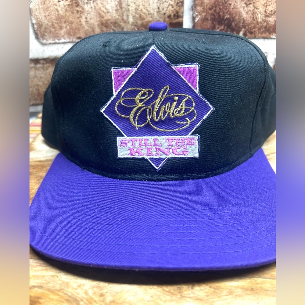 Vintage “Elvis Still The King” Snap Back Hat Music Rock Vintage